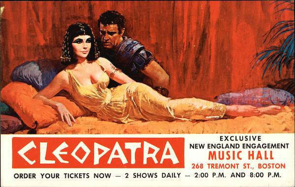 Cleopatra Starring Elizabeth Taylor, Richard Burton & Rex Harrison
