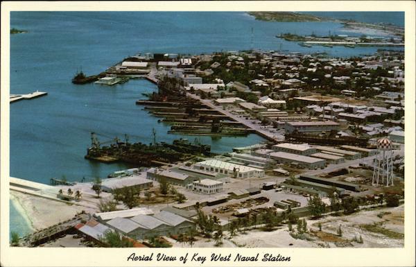 Aerial View of Key West Naval Station Florida Florida Keys Printing & Publishing