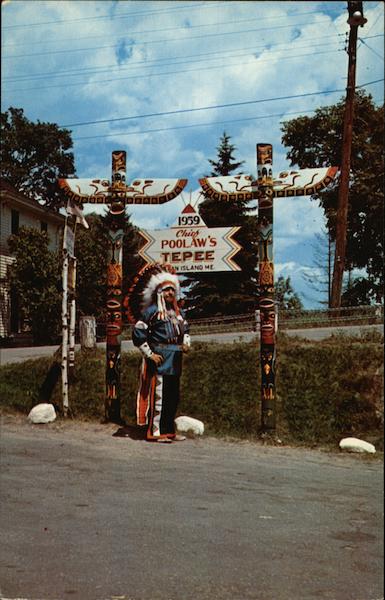 Indian Chief from Penobscot Tribe Native Americana