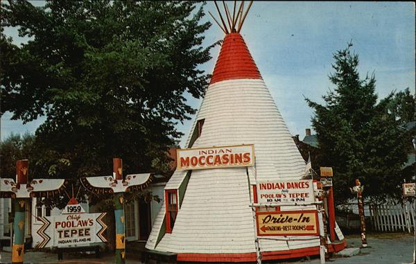 Chief Poolaw's Tepee Indian Island Maine Alton Johnson