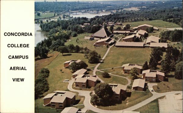 Concordia College Campus Aerial View Ann Arbor Michigan