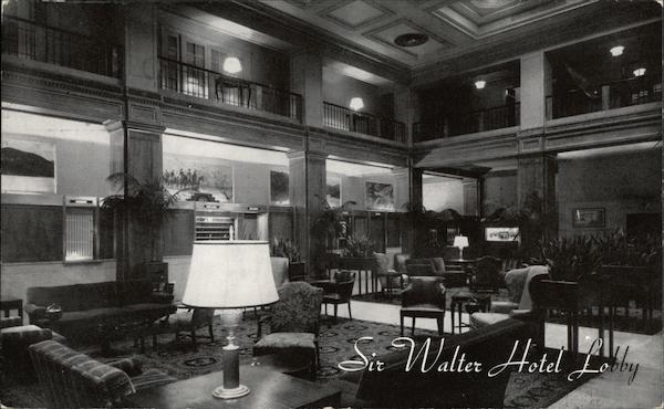 Sir Walter Hotel Lobby Raleigh North Carolina