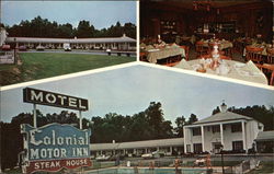 Colonial Motor Inn & Steak House Thomasville, NC Postcard Postcard Postcard