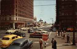 Hollywood and Vine California Postcard Postcard Postcard