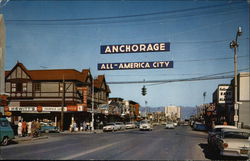 4th Avenue Anchorage, AK Postcard Postcard Postcard