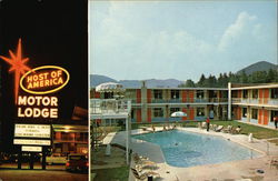 Host of America Motor Lodge Postcard