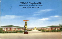 Motel Taylorville Illinois Postcard Postcard Postcard