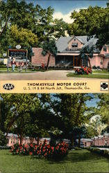 Thomasville Motor Court Georgia Postcard Postcard Postcard