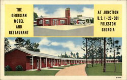 The Georgian Motel and Restaurant Postcard