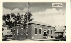 Post Office Mansfield, MA Postcard Postcard Postcard