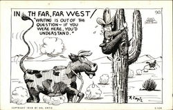 In the Far, Far West! Postcard