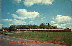 Franklin Motel & Restaurant Postcard