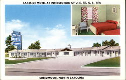 Lakeside Motel Creedmoor, NC Postcard Postcard Postcard