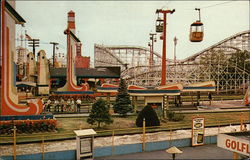 Palisades Amusement Park Postcard