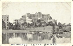 Milwaukee County Hospital Postcard