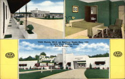 Flamingo Hotel Court Postcard