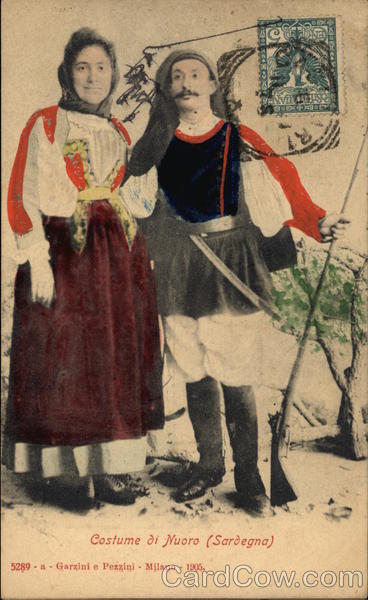 Traditional Costume of Nuoro, Sardinia Italy