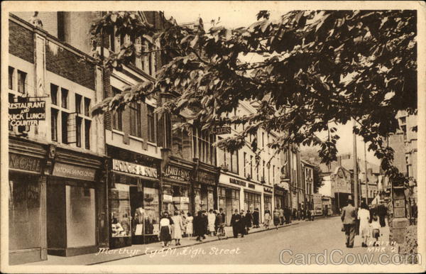 High Street Merthyr Tydfil Wales