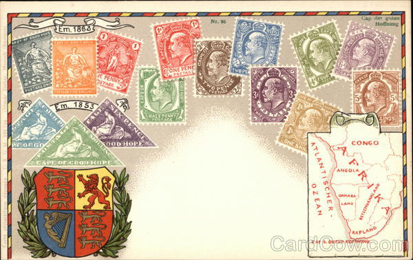 South African Stamps - Cape of Good Hope Stamp Postcards