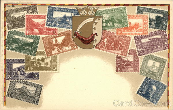 Bosnian Stamps Stamp Postcards