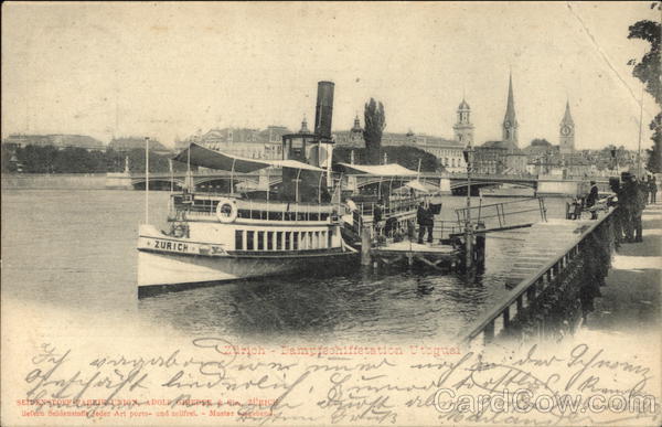 Dampfschifstation Utoquai Zurich Switzerland