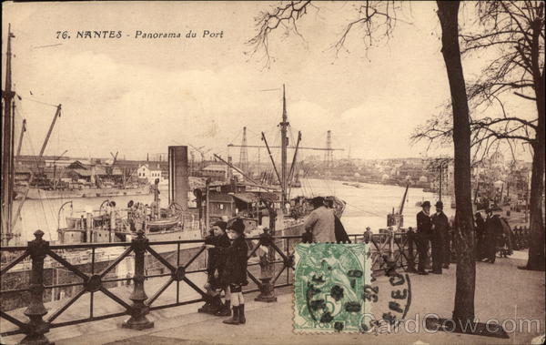 View of Port Nantes France