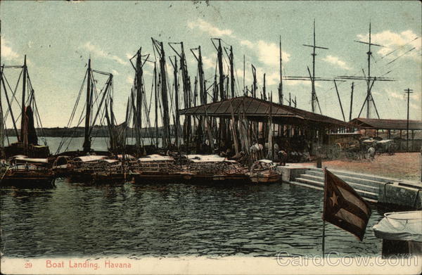 Boat Landing Havana Cuba