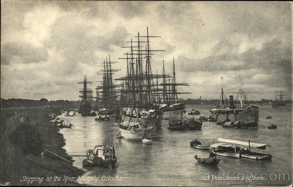 Shipping on the River Mooghly Calcutta India