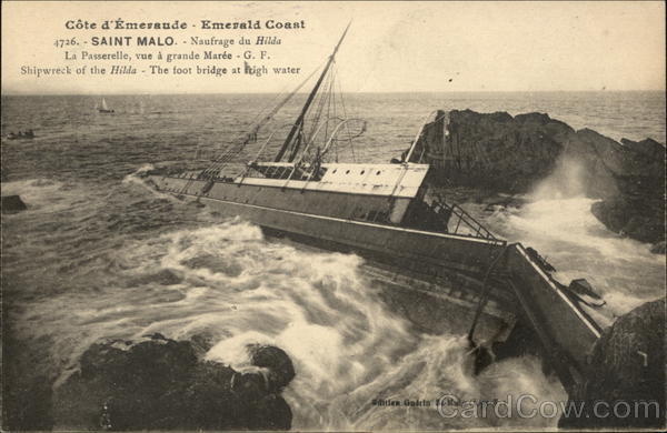 Shipwreck of theHilda St. Malo France