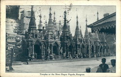 Temples at Shwe Dragon Pagoda, Rangoon Postcard