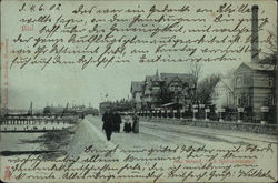 Esplanade along the Beach Postcard