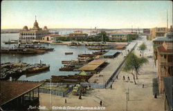 Entree du Canal et Bureaux de la Cie. Postcard