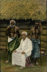 Three Fijiian Men Postcard