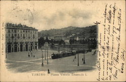Piazza Vittorio Emanuele Turin, Italy Postcard Postcard