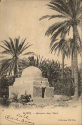 GABES - Marabout dans l'Oasis Postcard