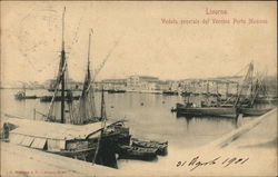 Veduta Generale del Veccio Porto Mediceo Livorno, Italy Postcard Postcard