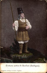 Costume antico di Sanluzi Postcard