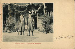 Constumi sardi - Le guardie di Monteponi Postcard