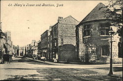 St. Mary's Tower & Bootham York, England Yorkshire Postcard Postcard