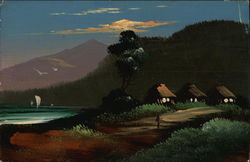 Japanese Village Postcard
