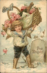 Prosit Neujahr! German Postcard