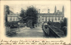 View of Clare College Cambridge, England Cambridgeshire Postcard Postcard