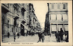 Cherif Pacha Street Alexandria, Egypt Africa Postcard Postcard