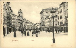 Corso Rijeka, Croatia Eastern Europe Postcard Postcard