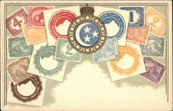 Stamps of Egypt Postcard