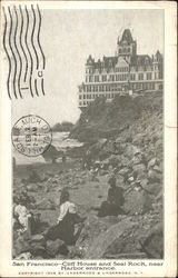 San Francisco - Cliff House and Seal Rock, near Harbour entrence Postcard