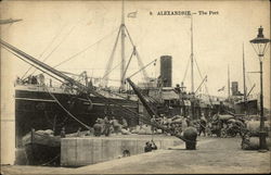 The Port Alexandria, Egypt Africa Postcard Postcard