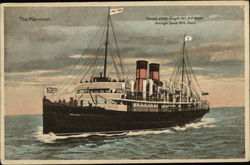 The Manxman Steamers Postcard Postcard