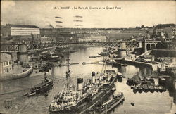Le Port de Guerre et le Grand Pont Postcard