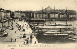 Le Quai de la Fraternite et Notre-Dame de la Garde Postcard